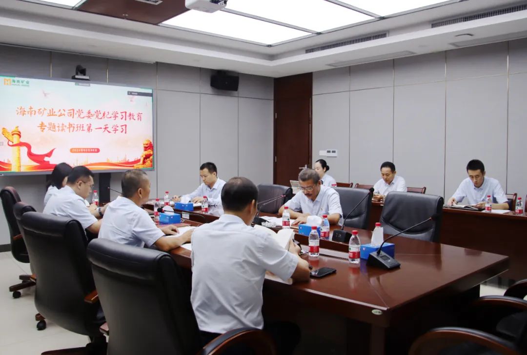 海南(nan)礦業舉辦(bàn)黨紀學(xué)習教育讀書班